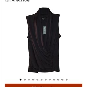 Theory Derona Silk Crossover Top M